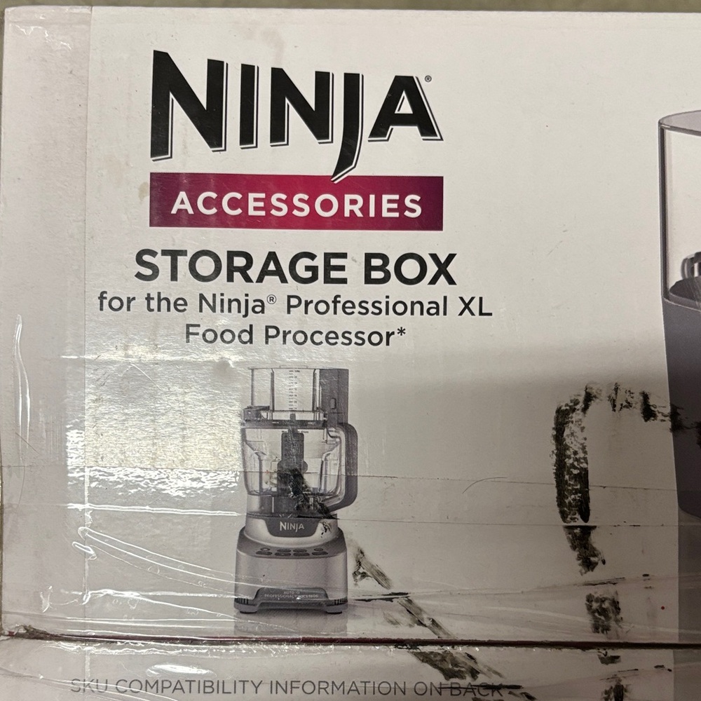 Ninja Professional XL Food Processor Storage Box - Black and Silver